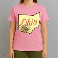 Ohio Floral Cute Flower T-Shirt thumb 4