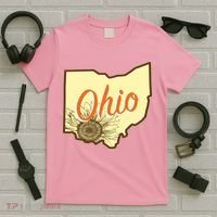 Ohio Floral Cute Flower T-Shirt thumb 5