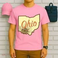 Ohio Floral Cute Flower T-Shirt thumb 6