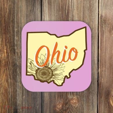 Ohio Floral Cute Flower Coaster