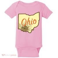 Ohio Floral Cute Flower Baby Bodysuit thumb 0