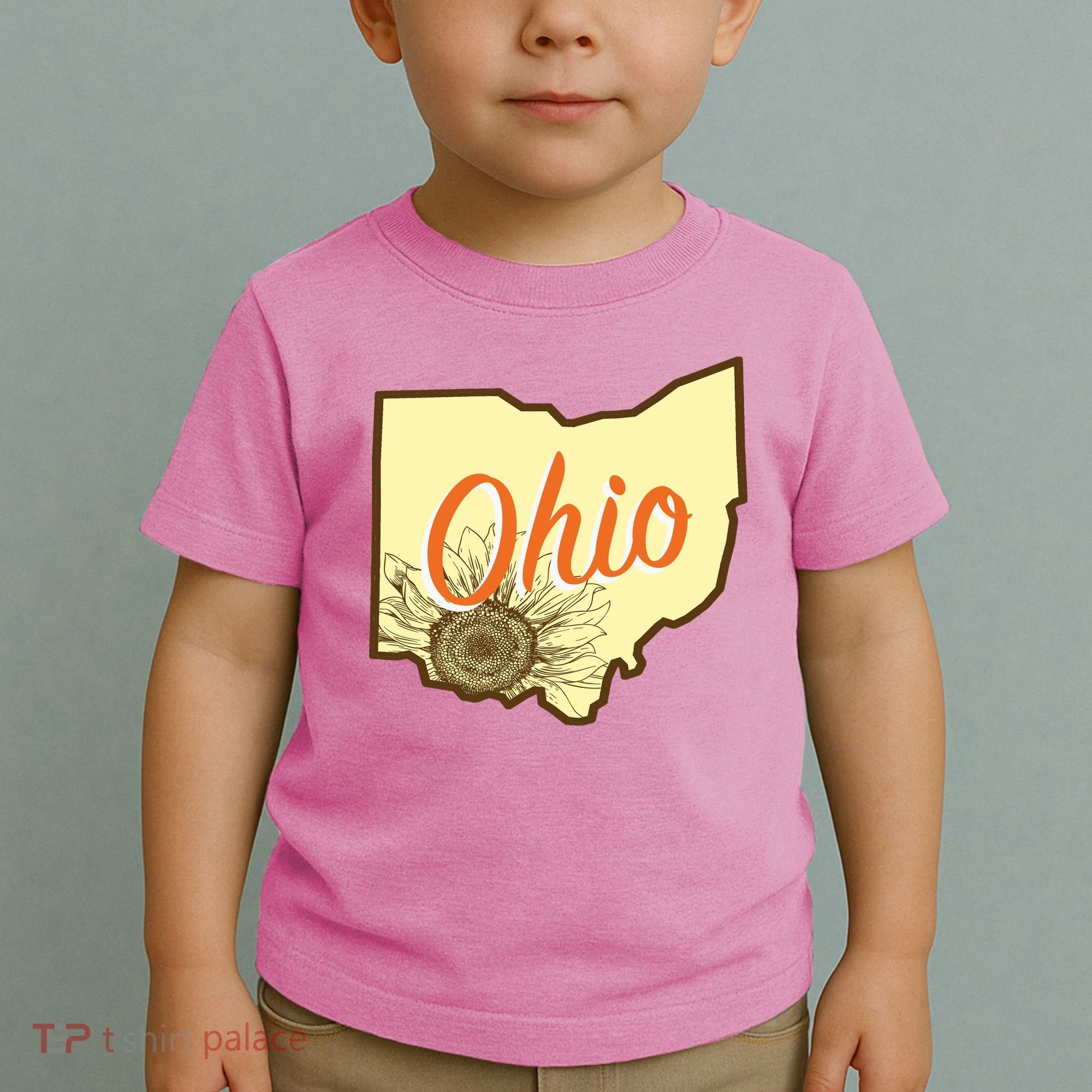 Ohio Floral Cute Flower Toddler T-Shirt