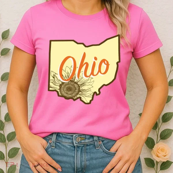 Ohio Floral Cute Flower Women's T-Shirt
