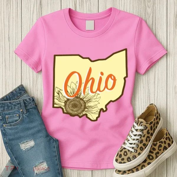 Ohio Floral Cute Flower Women's T-Shirt