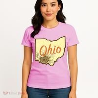 Ohio Floral Cute Flower Women's T-Shirt thumb 4