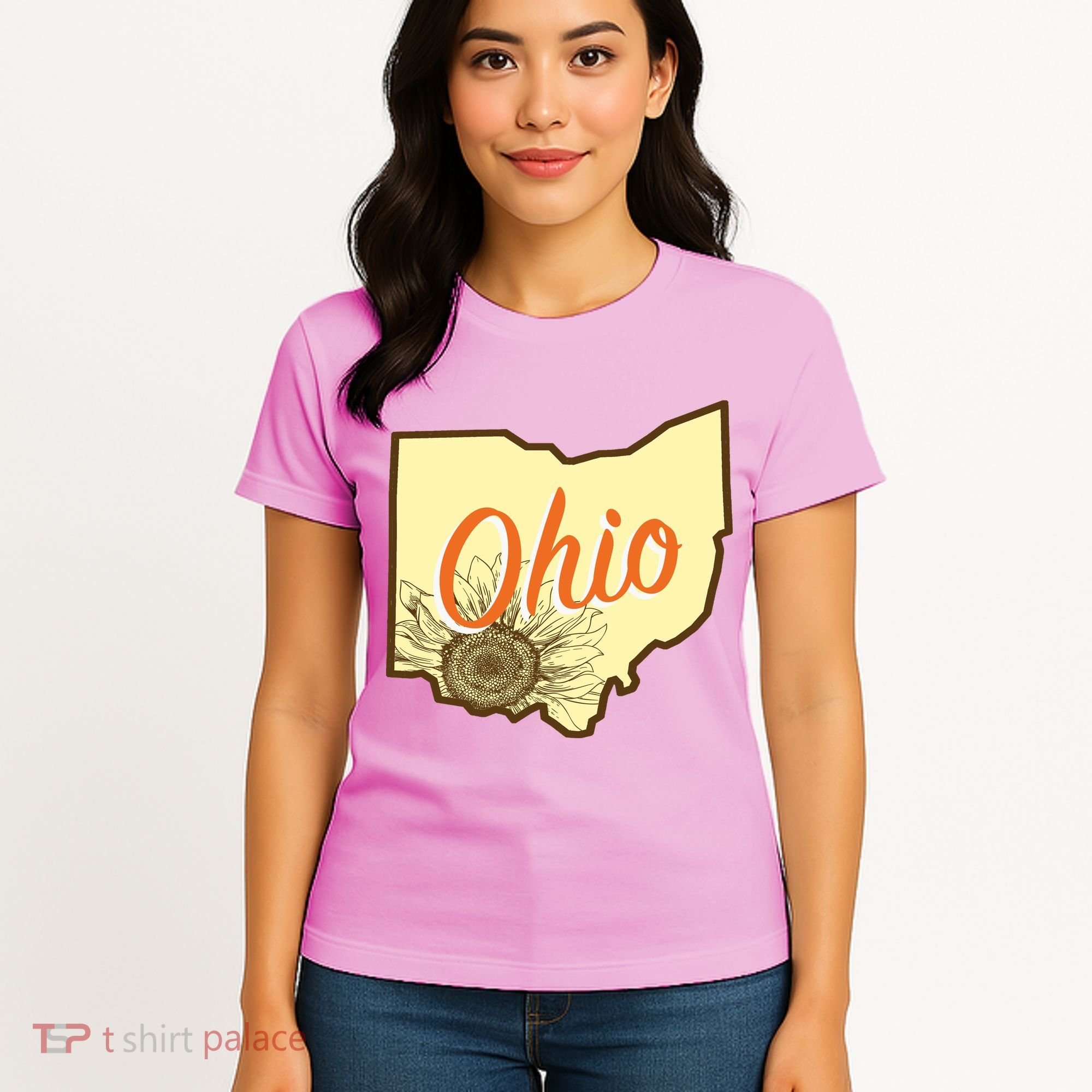Ohio Floral Cute Flower Women's T-Shirt