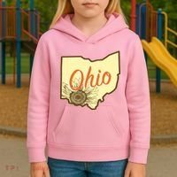 Ohio Floral Cute Flower Kids Hoodie thumb 3