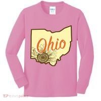 Ohio Floral Cute Flower Kids Long Sleeve Shirt thumb 0