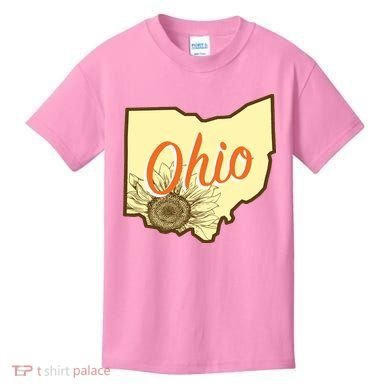 Ohio Floral Cute Flower Kids T-Shirt