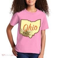 Ohio Floral Cute Flower Kids T-Shirt thumb 2