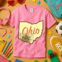Ohio Floral Cute Flower Kids T-Shirt thumb 3
