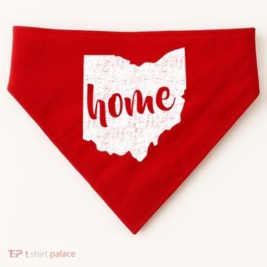 Ohio Home State USA-Made Doggie Bandana