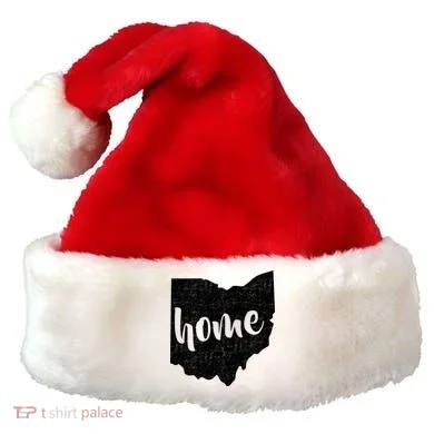 Ohio Home State Santa Hat