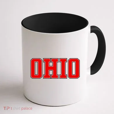 Ohio Jersey Block Logo Coffee Mug back