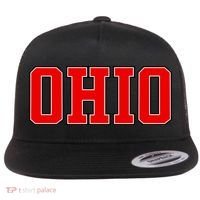 Ohio Jersey Block Logo Flat Bill Trucker Hat thumb 0