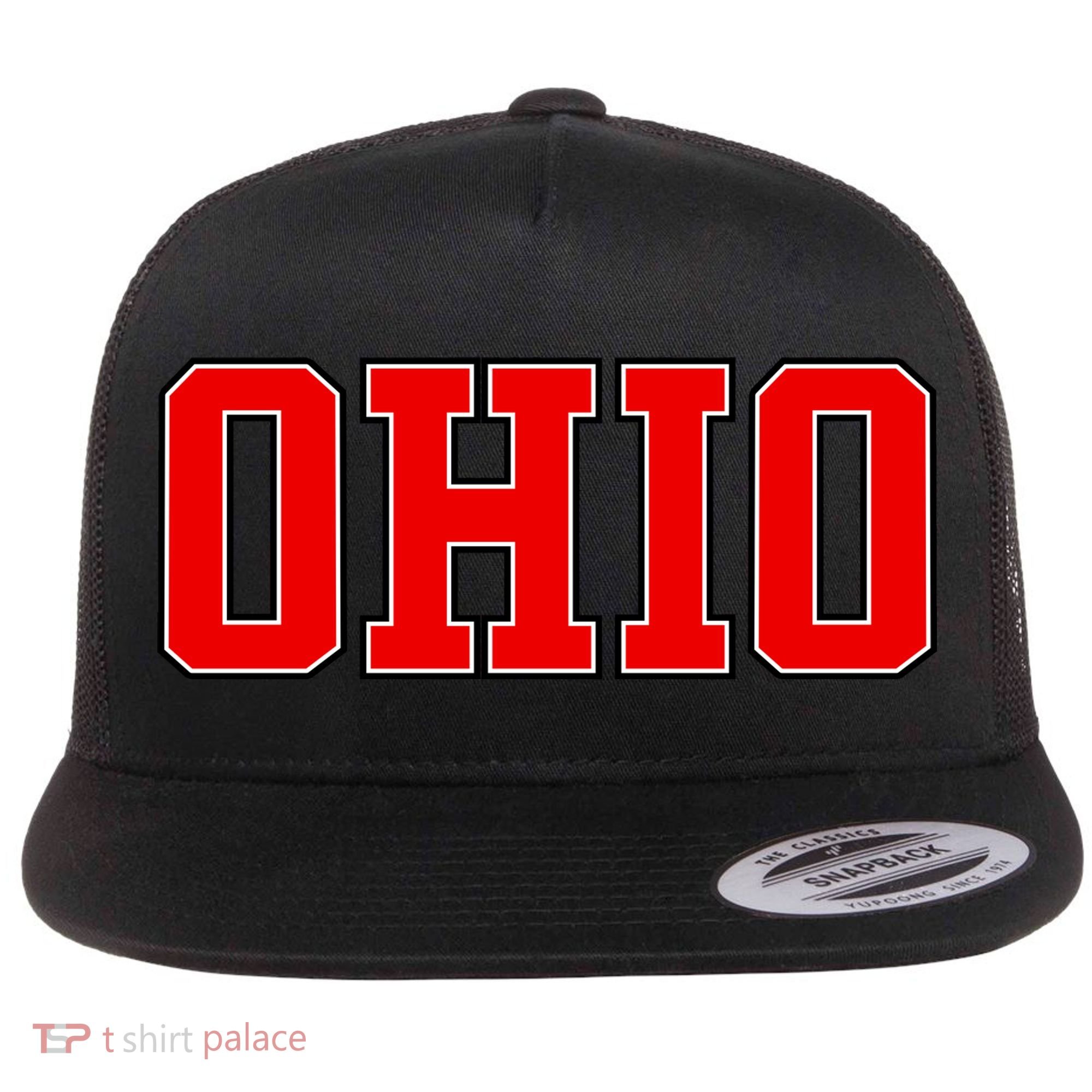 Ohio Jersey Block Logo Flat Bill Trucker Hat
