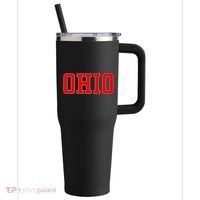 Ohio Jersey Block Logo 40oz Vacuum Insulated Stainless Steel Travel Tumbler thumb 0