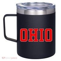 Ohio Jersey Block Logo 12oz Stainless Steel Coffee Mug thumb 2
