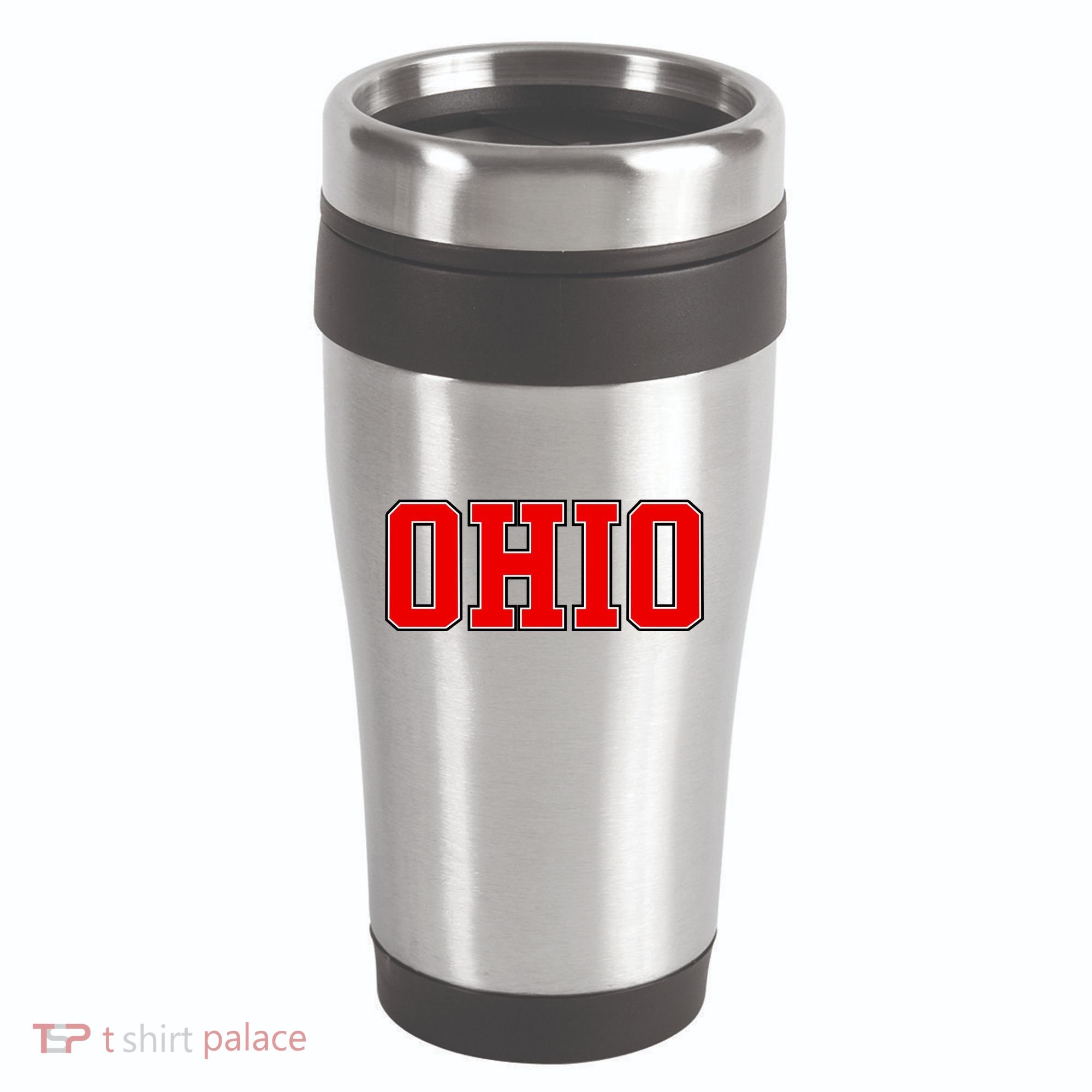 Ohio Jersey Block Logo 16oz Travel Tumbler