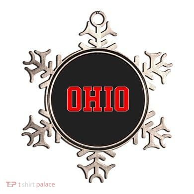 Ohio Jersey Block Logo Ornament