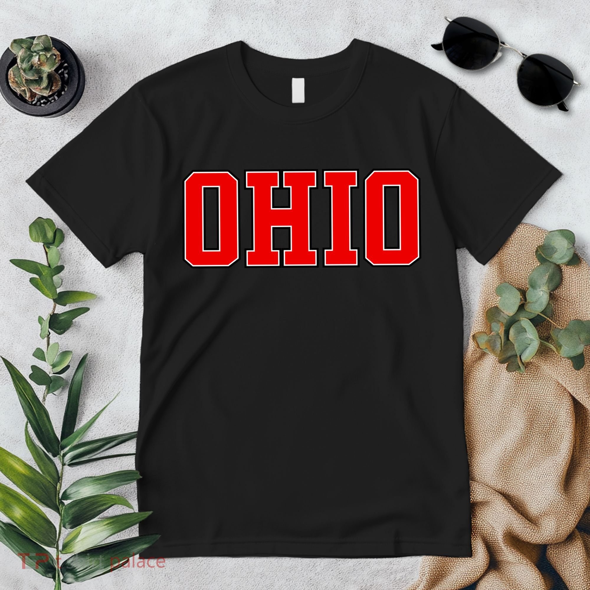 Ohio Jersey Block Logo Premium T-Shirt