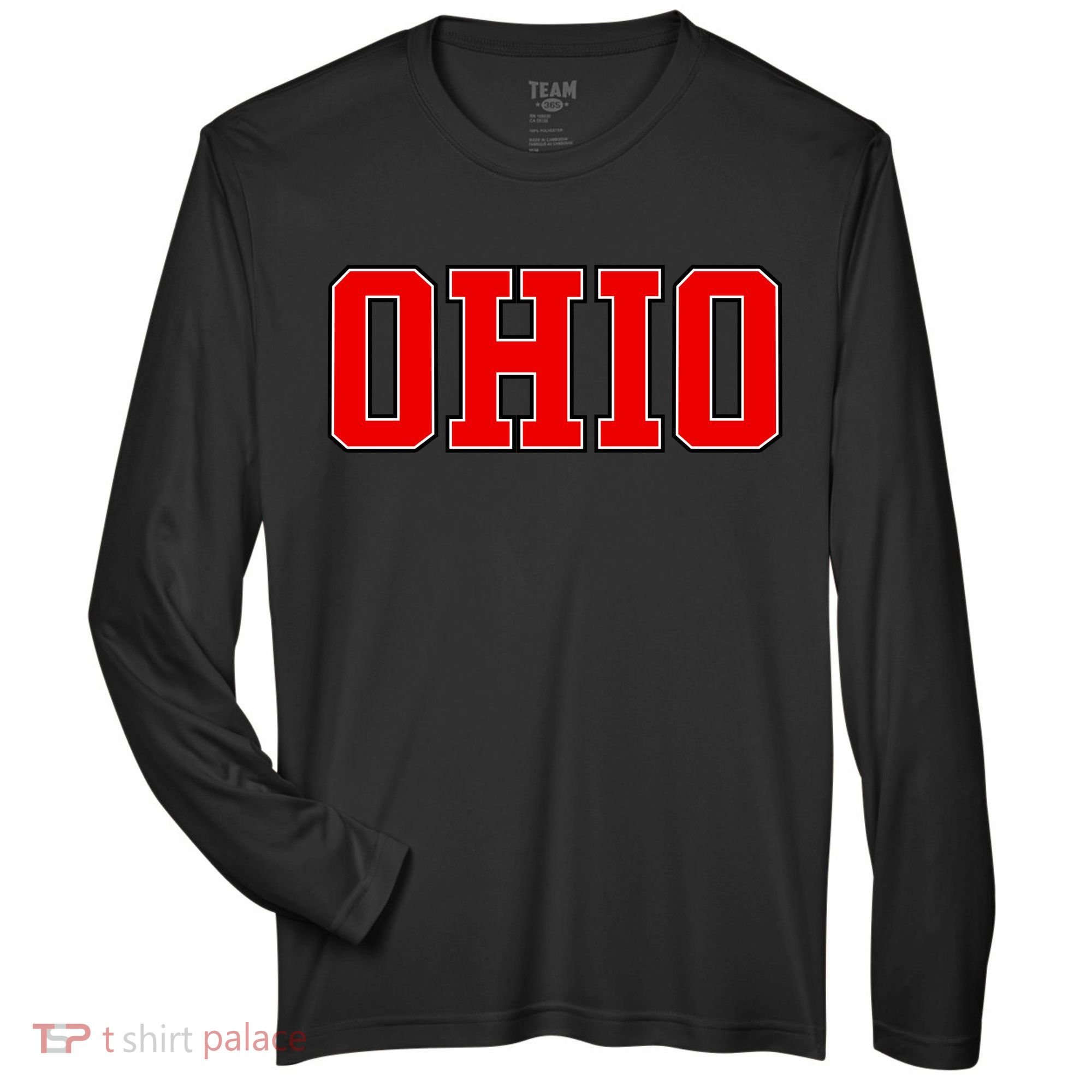 Ohio Jersey Block Logo Zone Performance Long-Sleeve T-Shirt