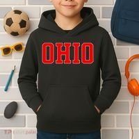 Ohio Jersey Block Logo Kids Hoodie thumb 2