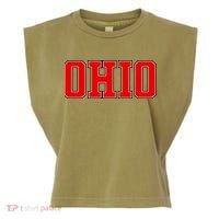 Ohio Jersey Block Logo Garment-Dyed Women's Muscle Tee thumb 0