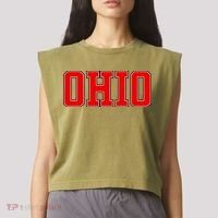 Ohio Jersey Block Logo Garment-Dyed Women's Muscle Tee thumb 2