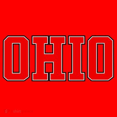 Ohio Jersey Block Logo Santa Hat