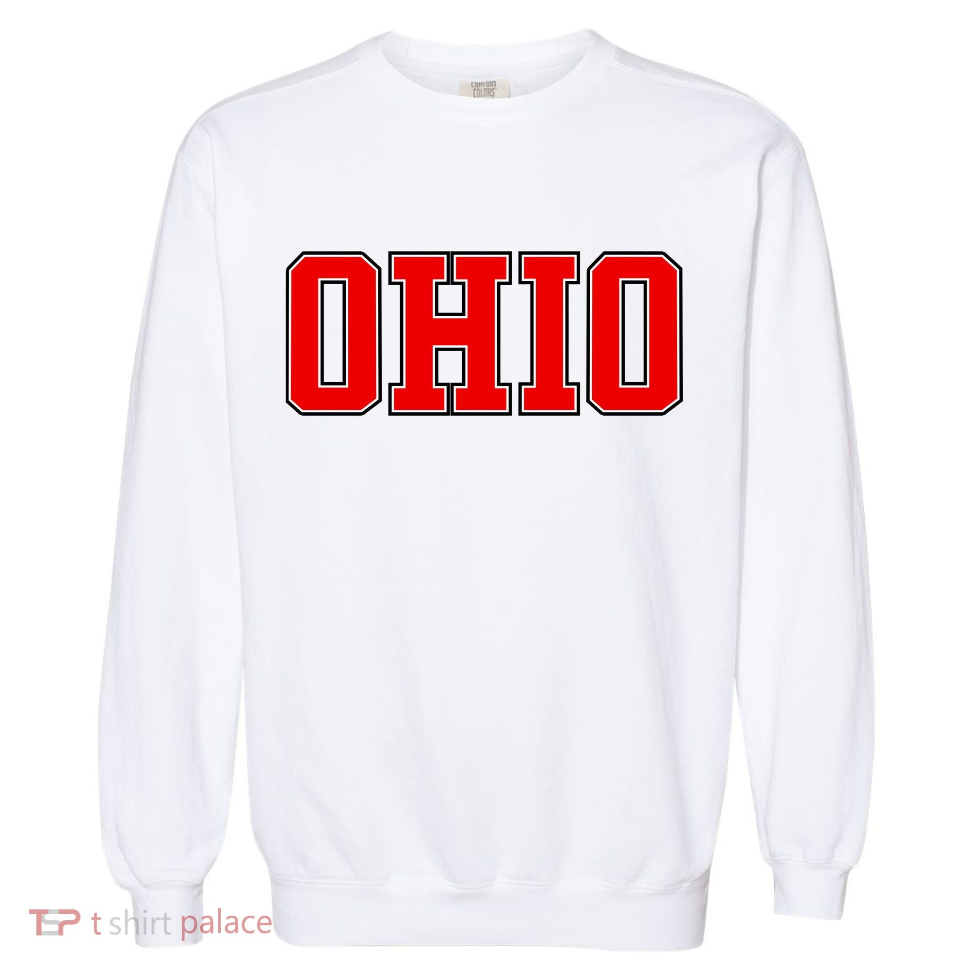 Ohio Jersey Block Logo Garment-Dyed Sweatshirt