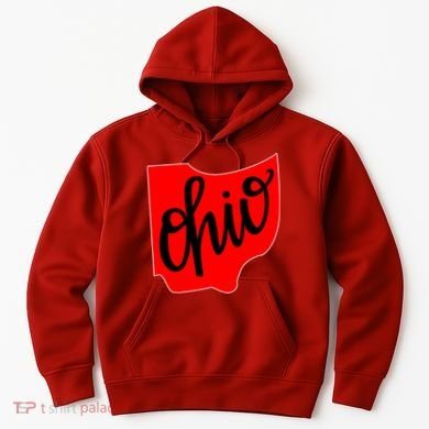 Ohio Outline State Hoodie