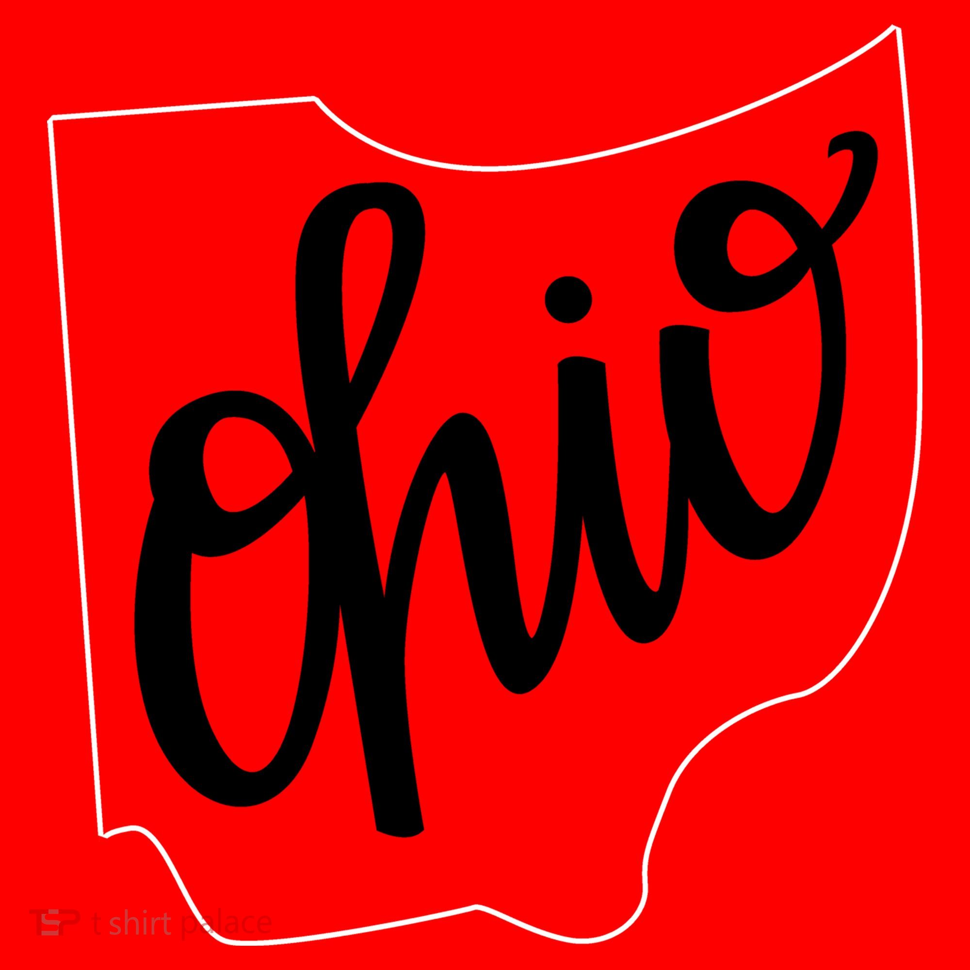Ohio Outline State Button