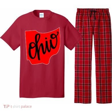 Ohio Outline State Pajama Set