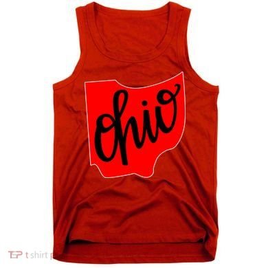 Ohio Outline State Tank Top