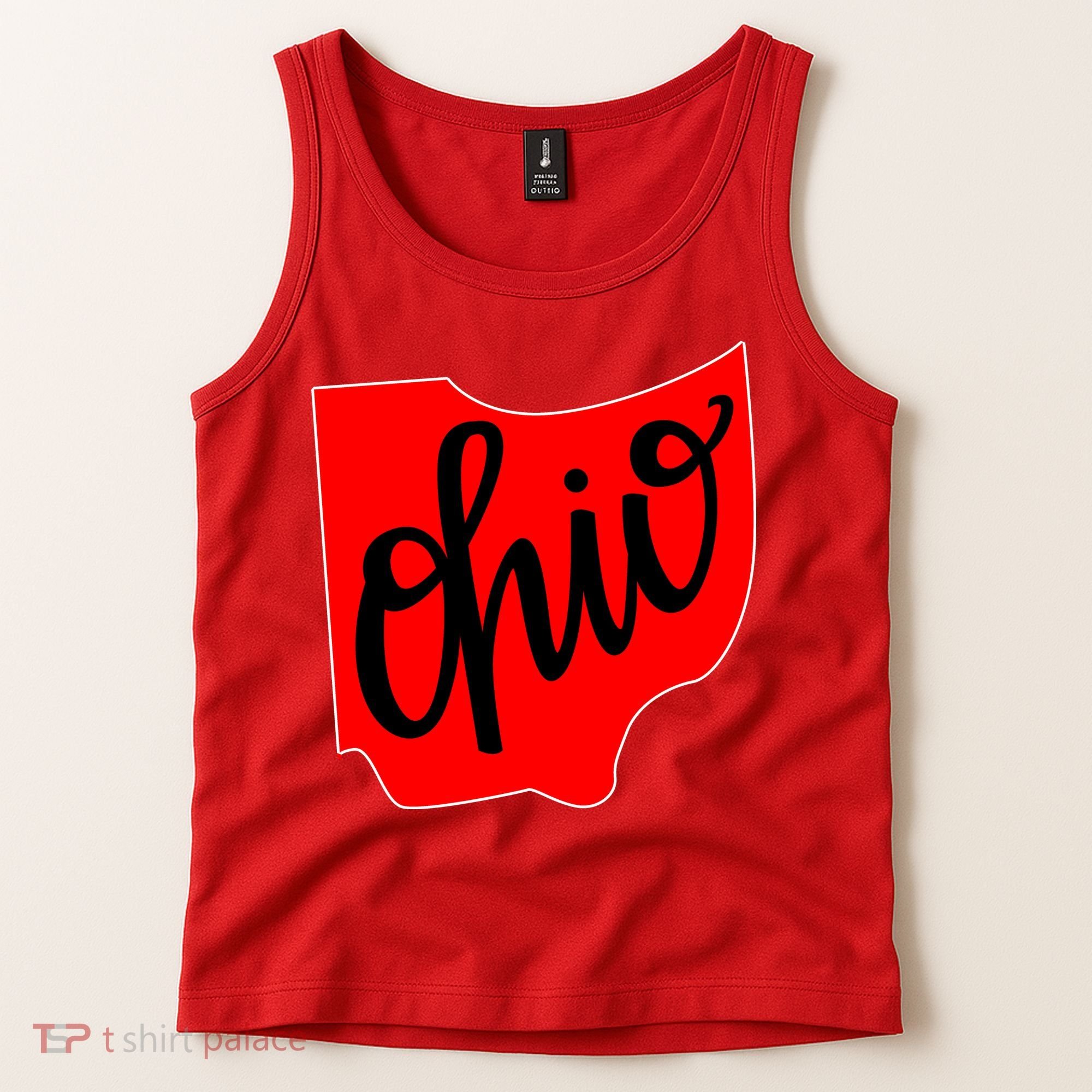 Ohio Outline State Tank Top