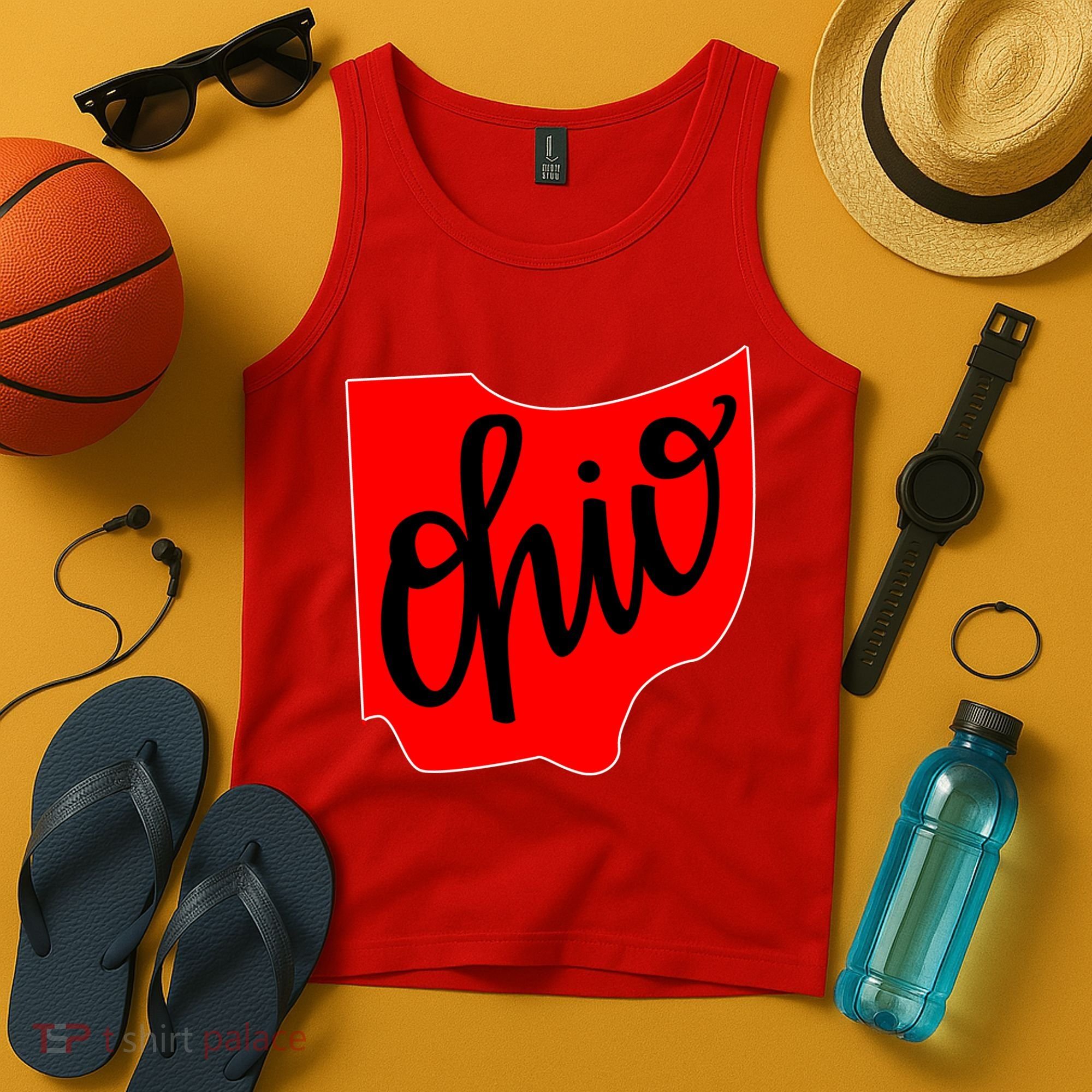 Ohio Outline State Tank Top