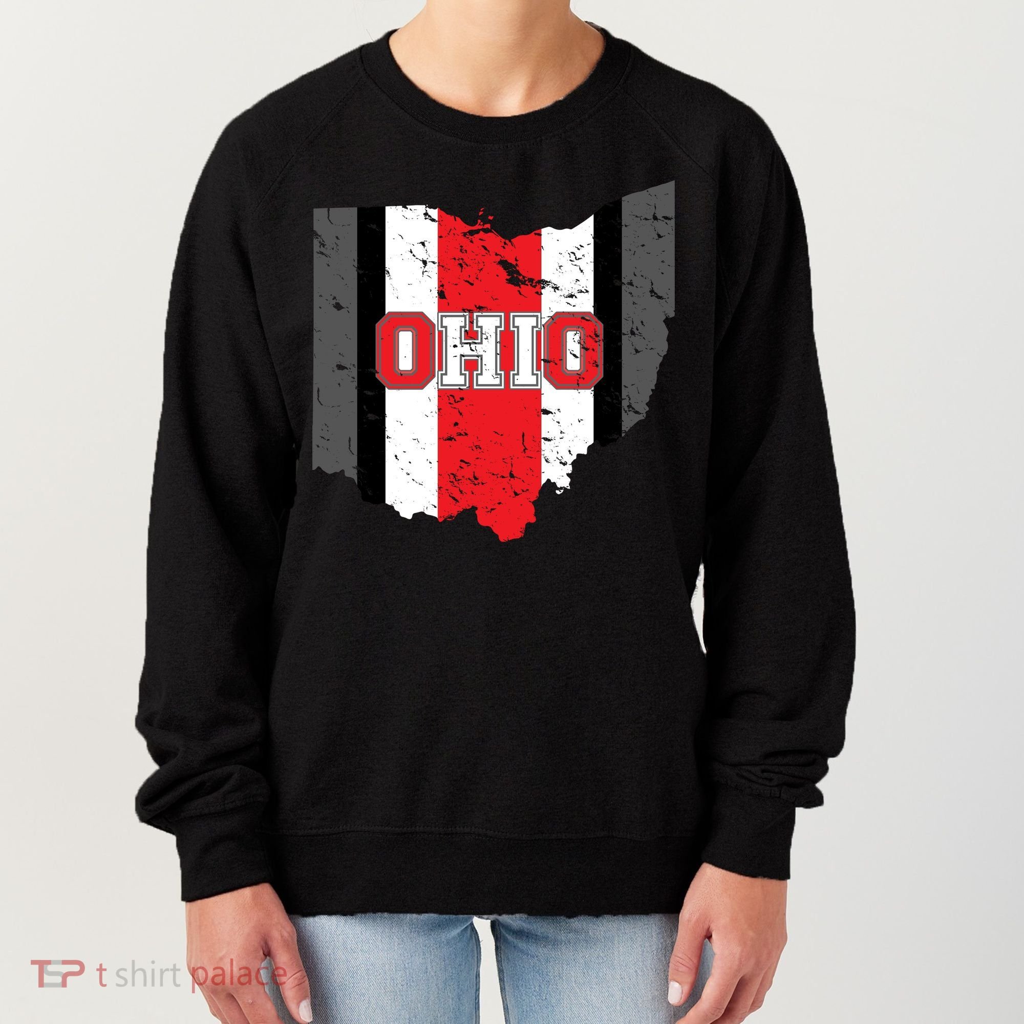 Ohio State Pride Striped Women's Sweatshirt
