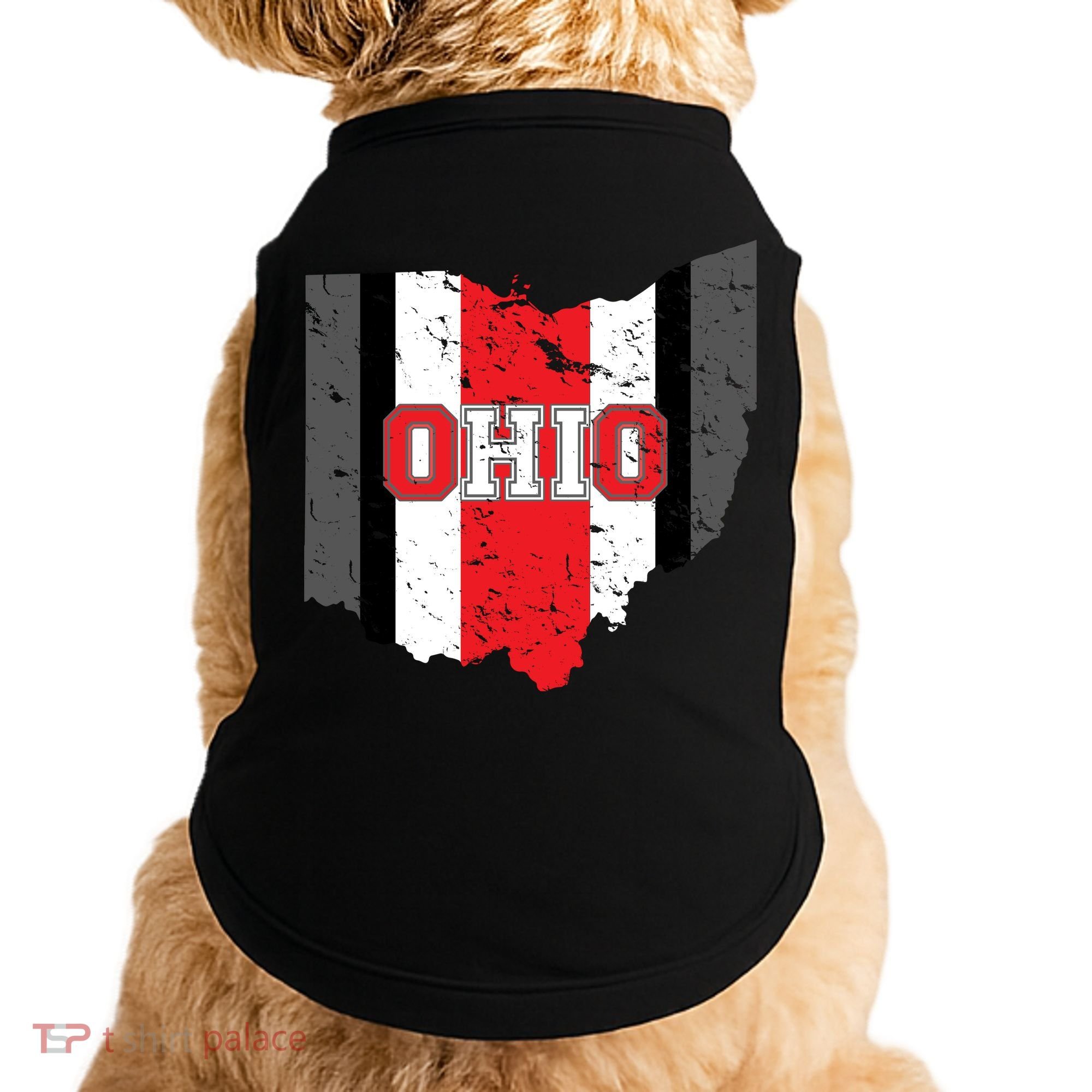 Ohio State Pride Striped Doggie Tank