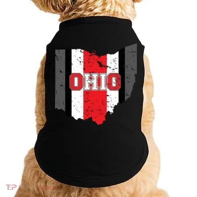 Ohio State Pride Striped Doggie Tank