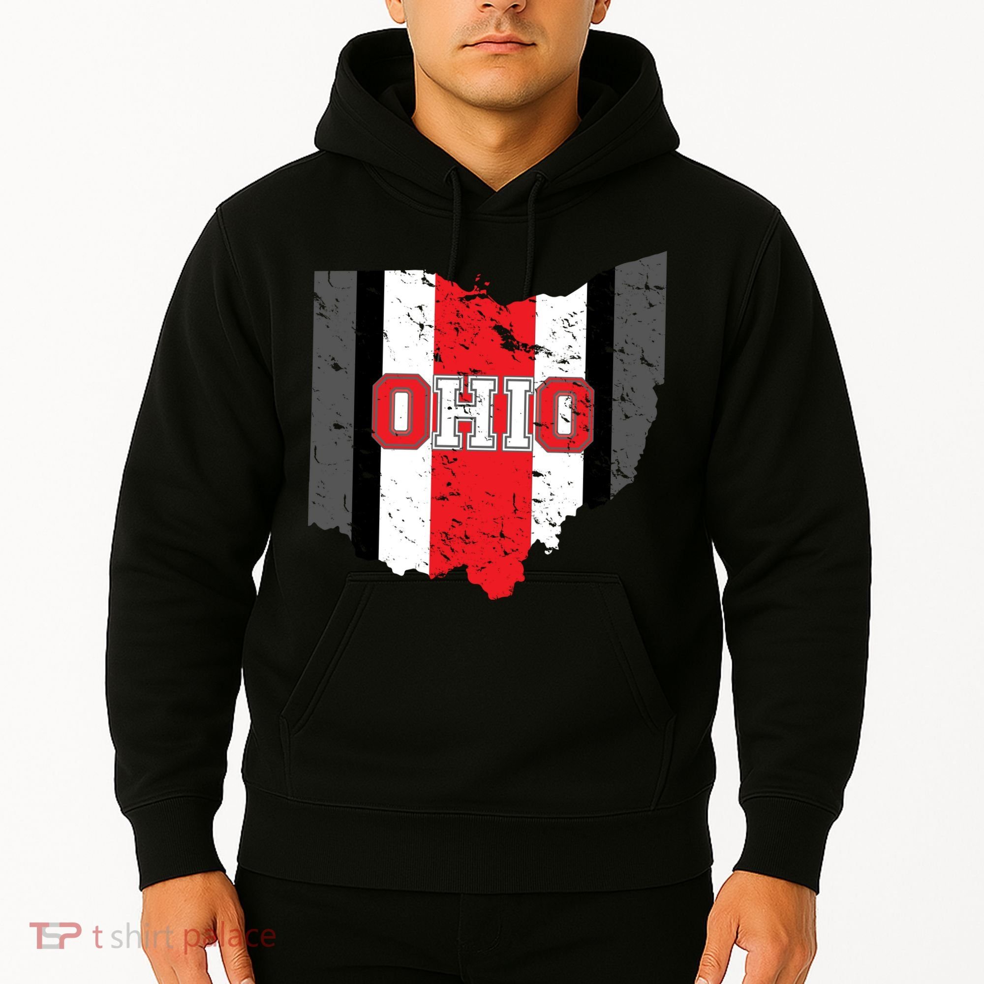 Ohio State Pride Striped Hoodie