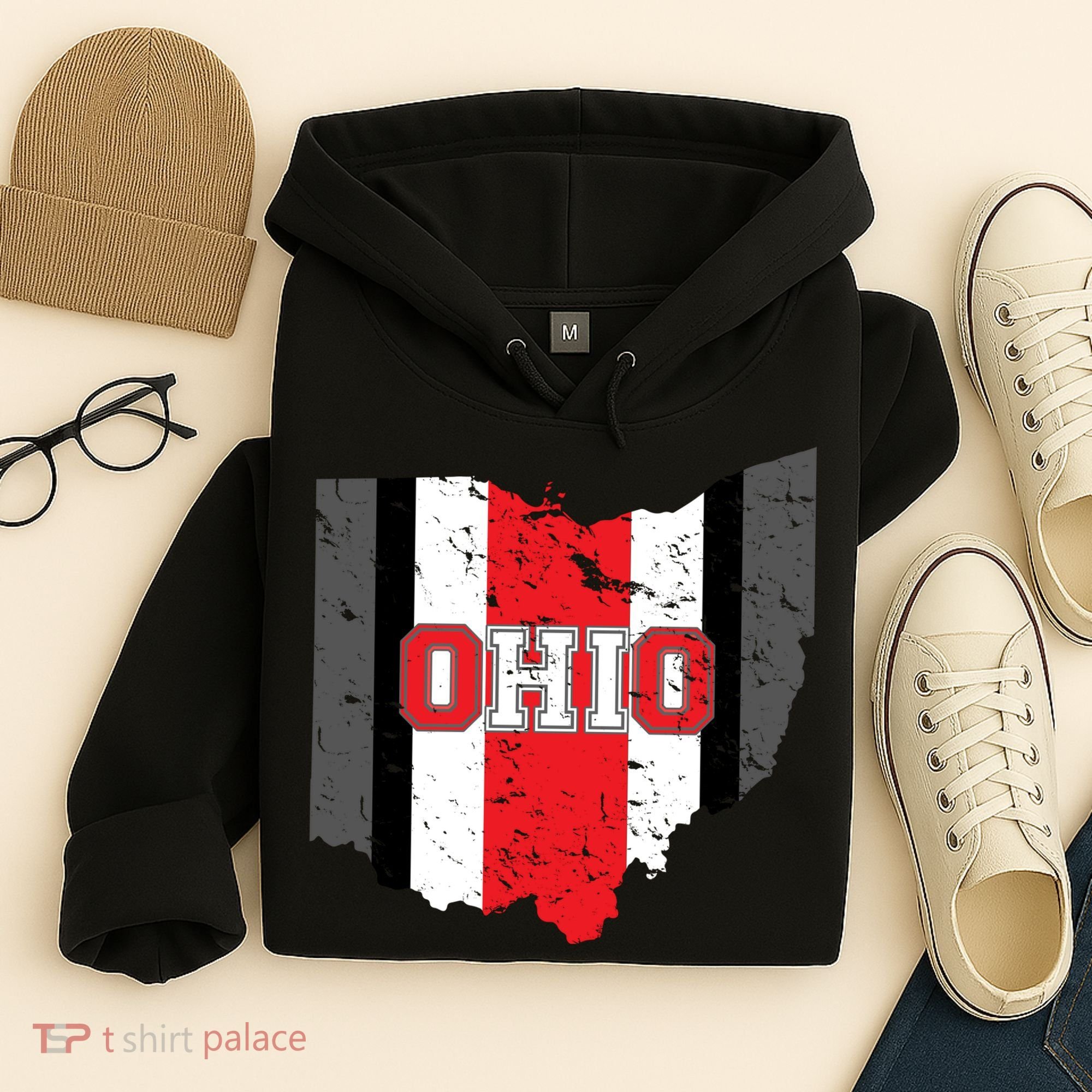 Ohio State Pride Striped Hoodie