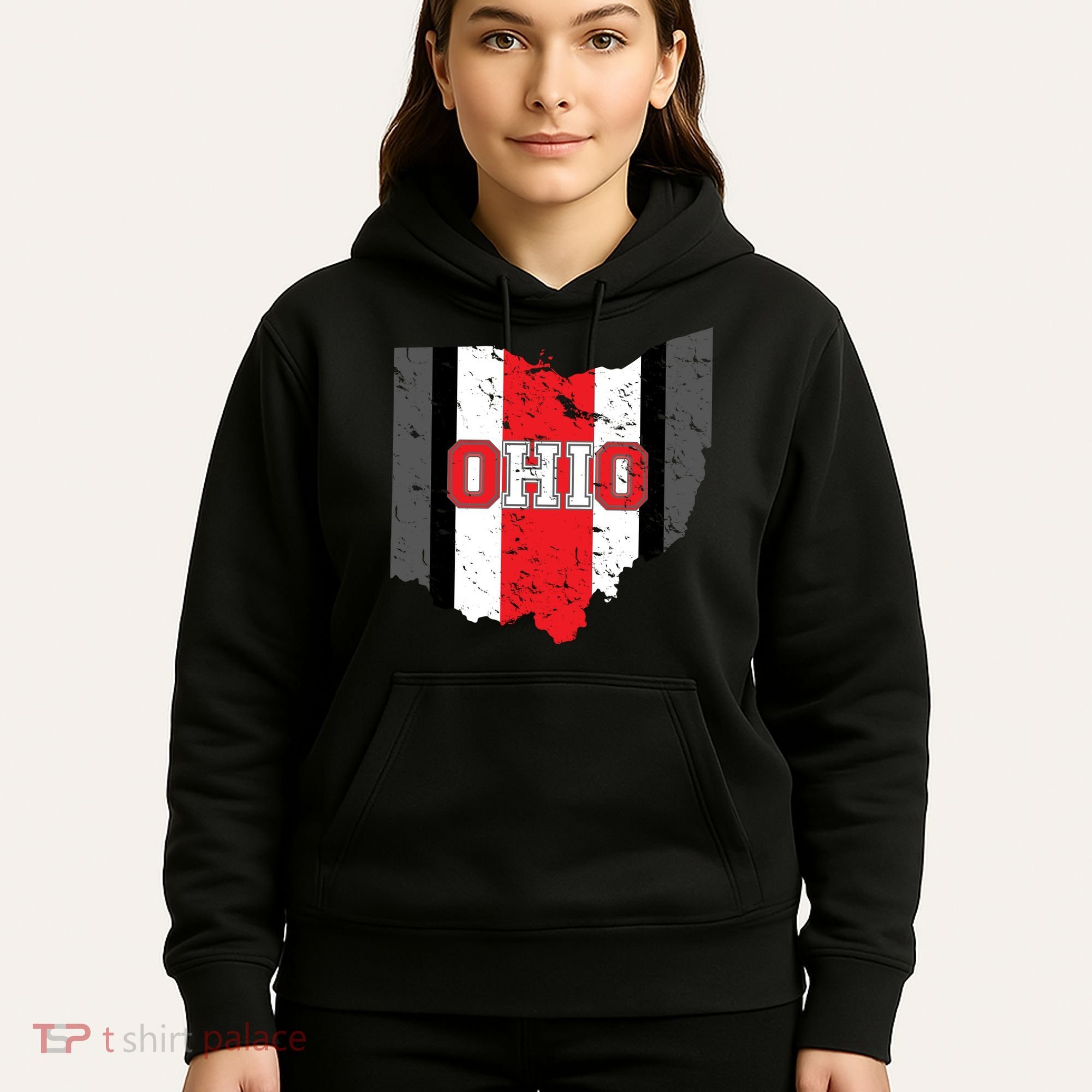 Ohio State Pride Striped Hoodie