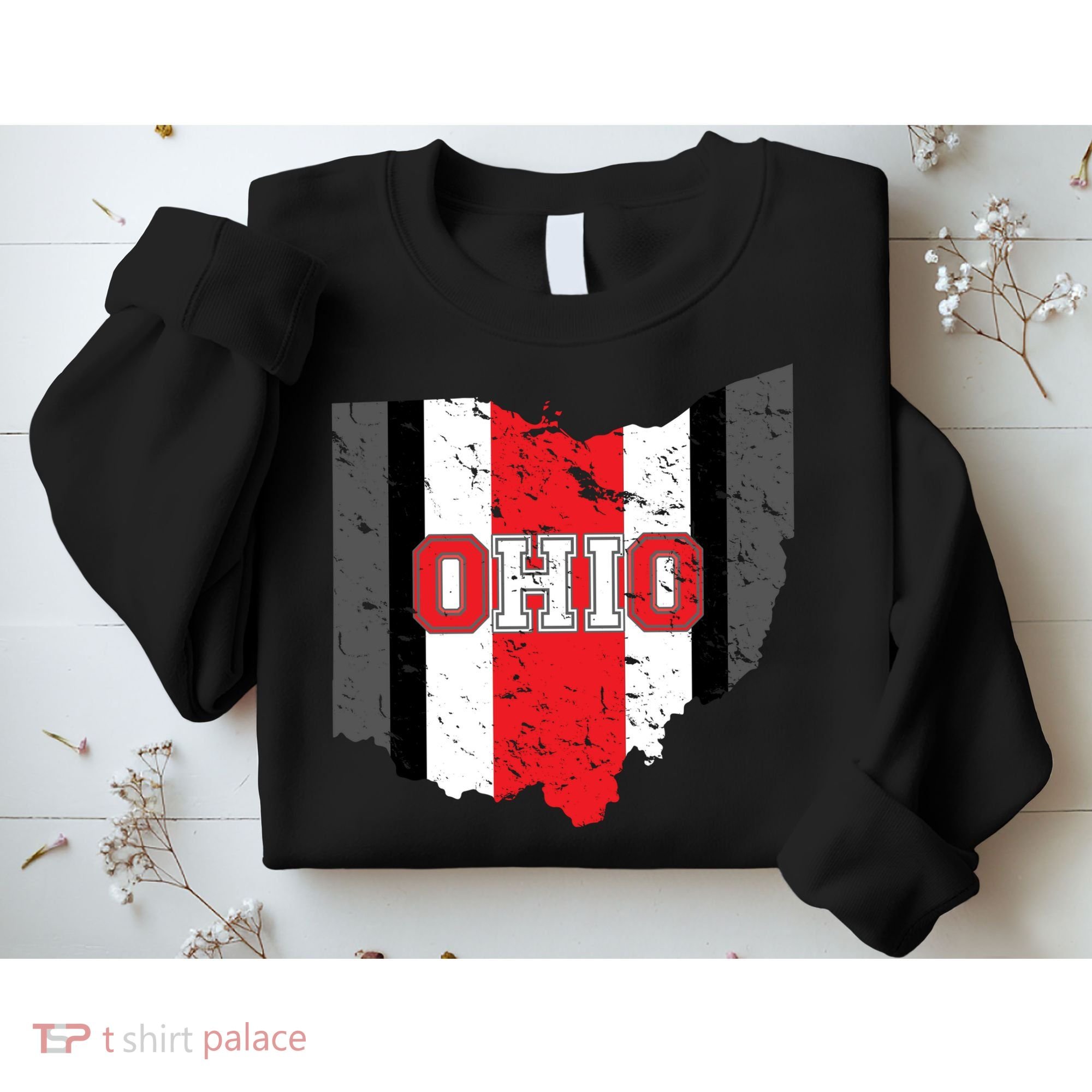 Ohio State Pride Striped Sweatshirt