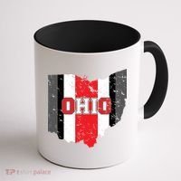 Ohio State Pride Striped Coffee Mug thumb 1
