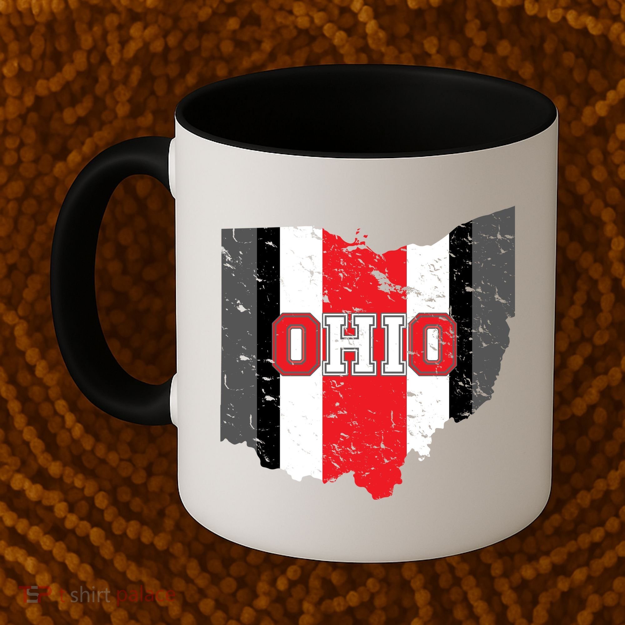 Ohio State Pride Striped Coffee Mug