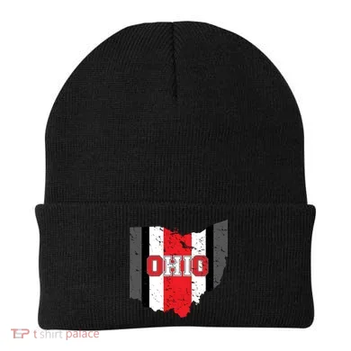 Ohio State Pride Striped Beanie