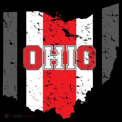 Ohio State Pride Striped Coaster