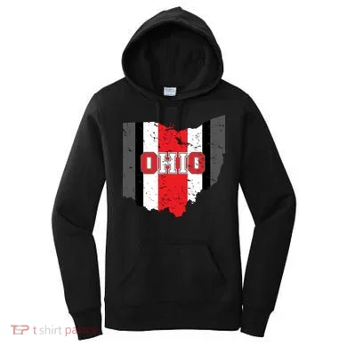 Ohio State Pride Striped Women's Hoodie