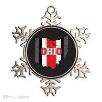 Ohio State Pride Striped Ornament thumb 0